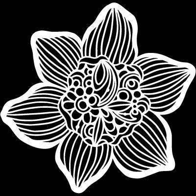 The Crafter's Workshop Stencil - Cupped Daffodi